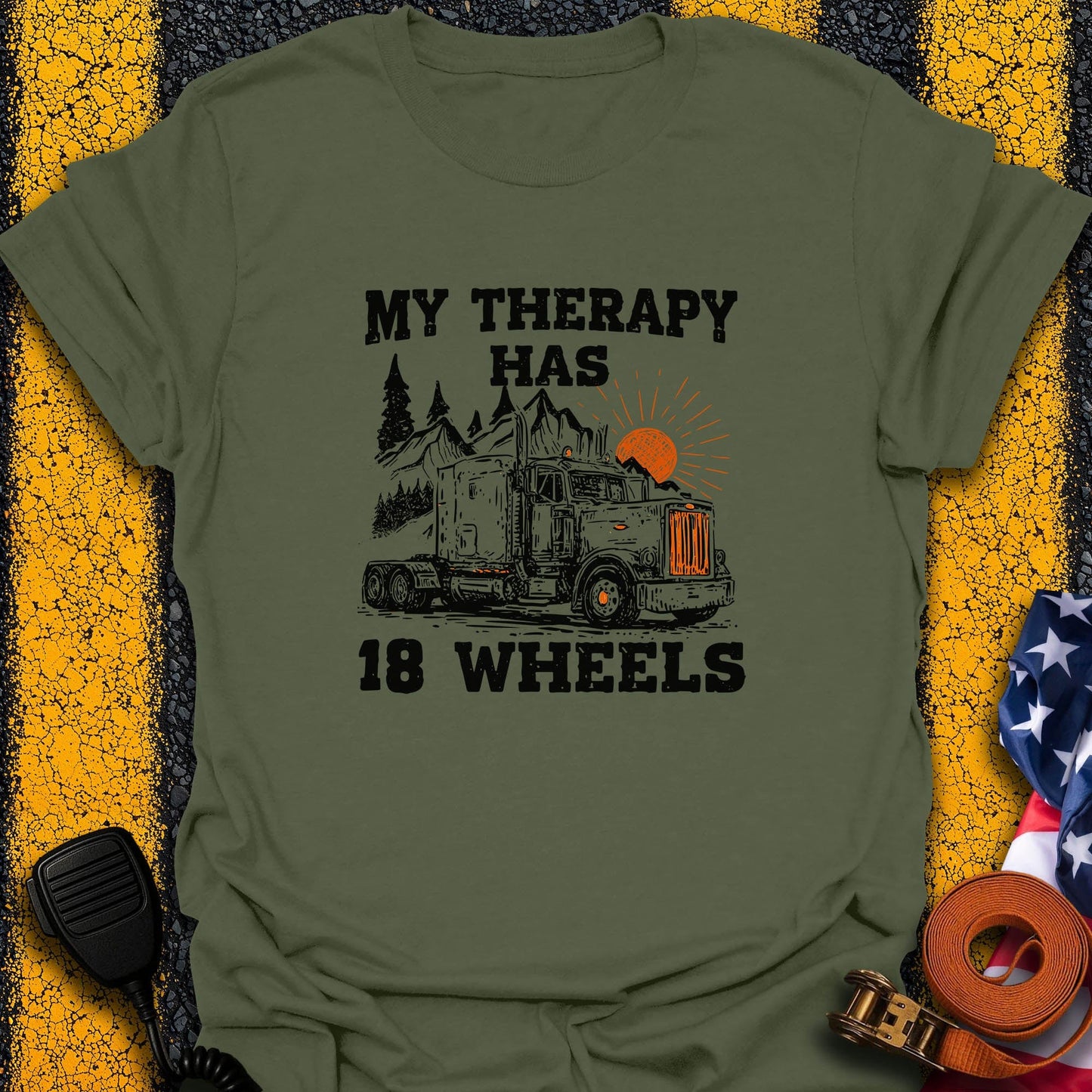 18 Wheels Therapy  T-Shirt