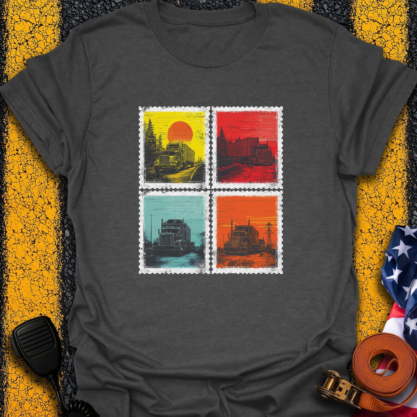 Road Stamps  T-Shirt