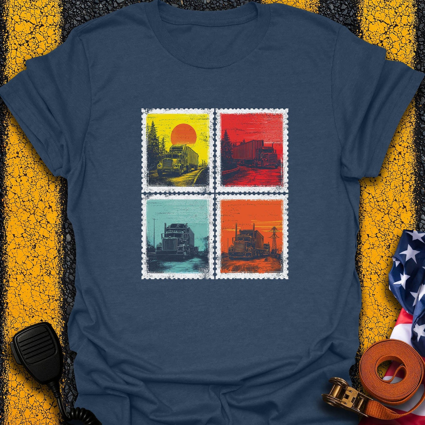 Road Stamps  T-Shirt