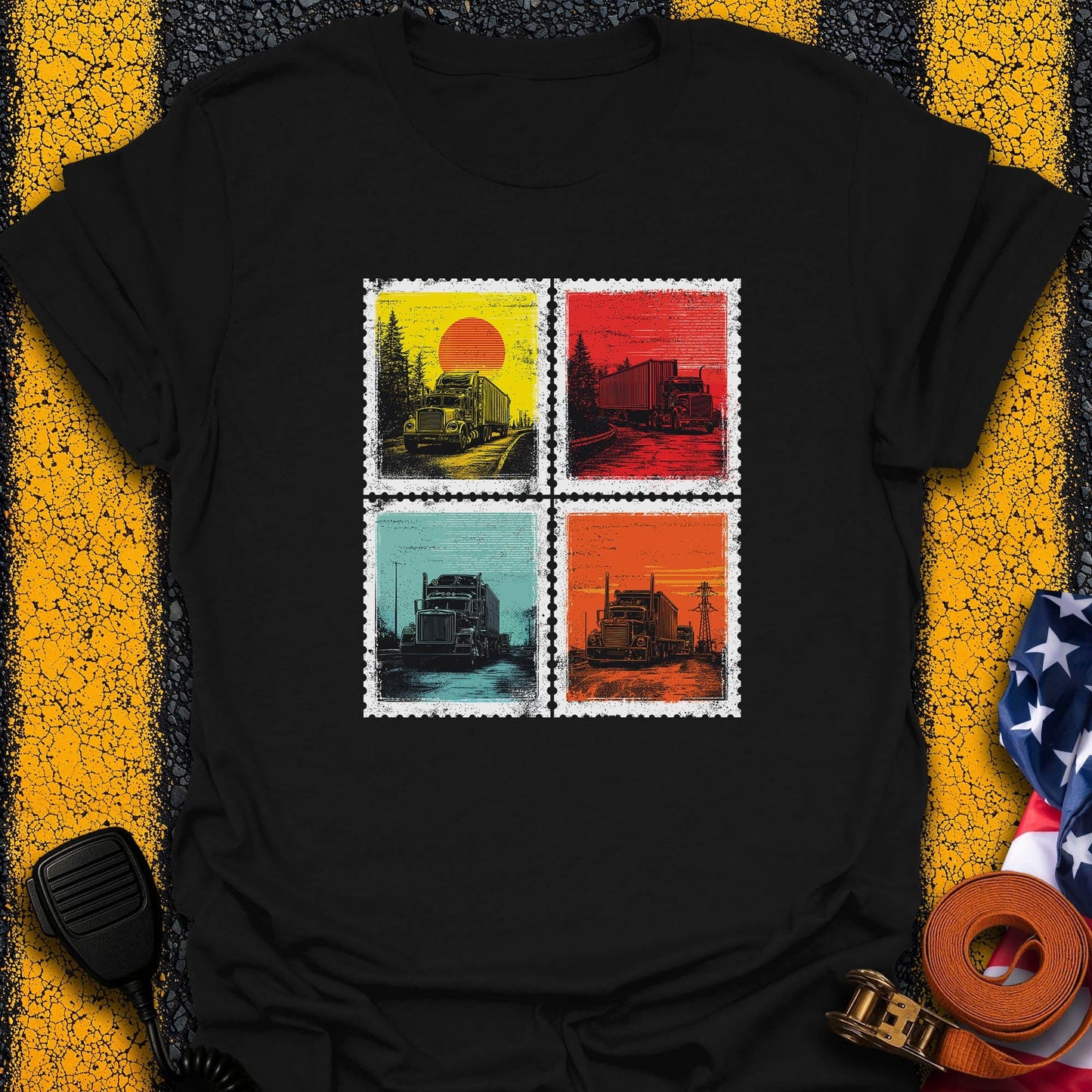 Road Stamps  T-Shirt