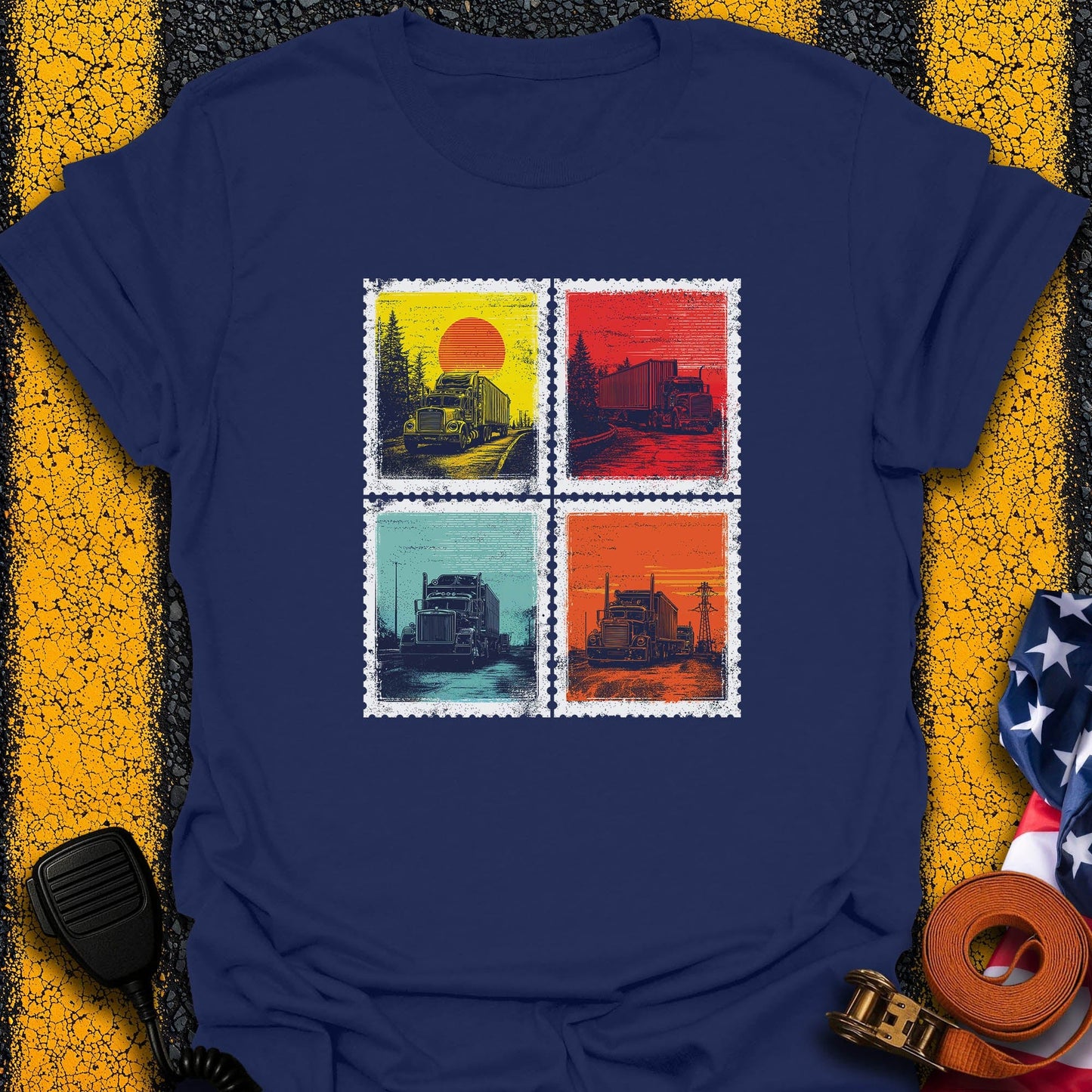 Road Stamps  T-Shirt