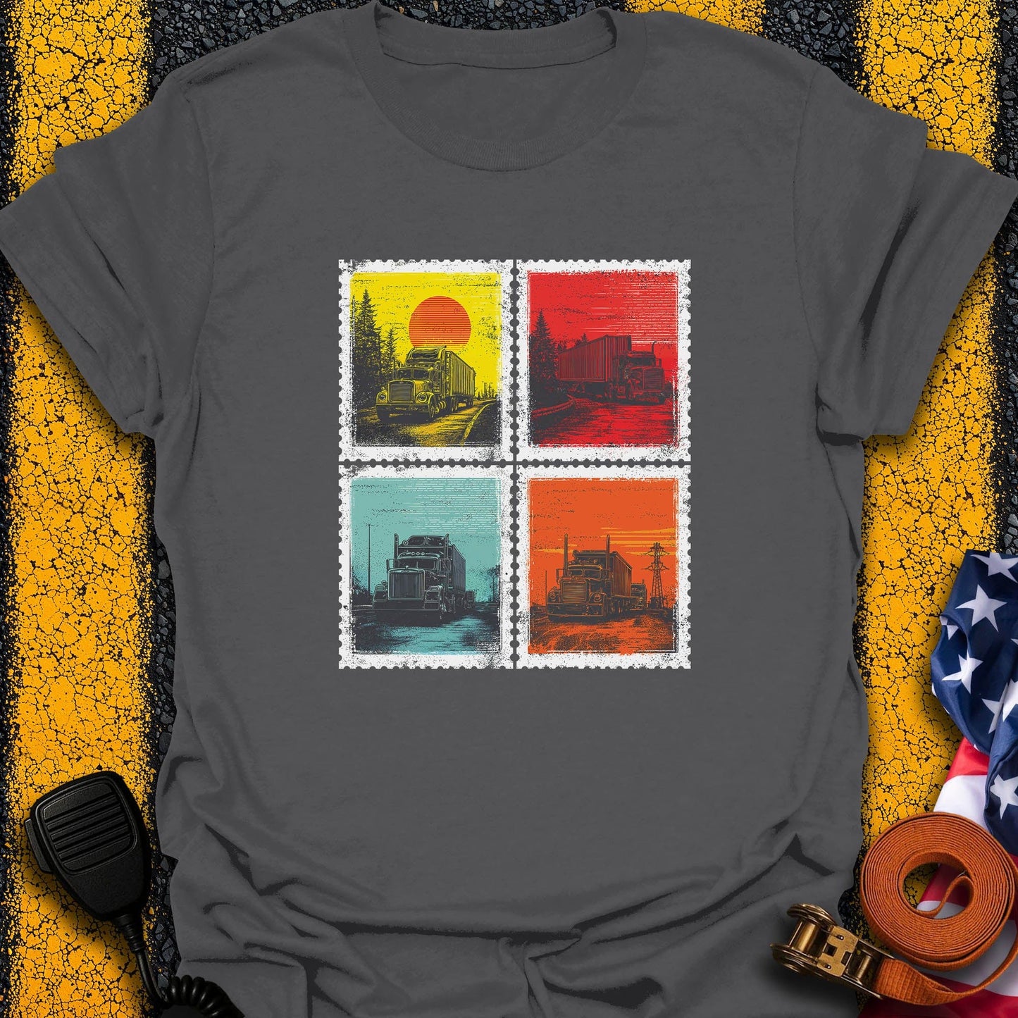 Road Stamps  T-Shirt