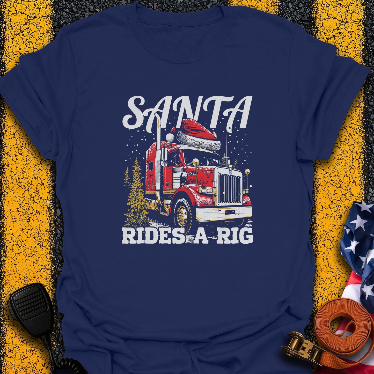 Santa Rides Rig  T-Shirt