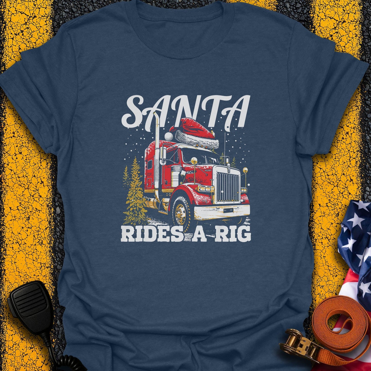 Santa Rides Rig  T-Shirt