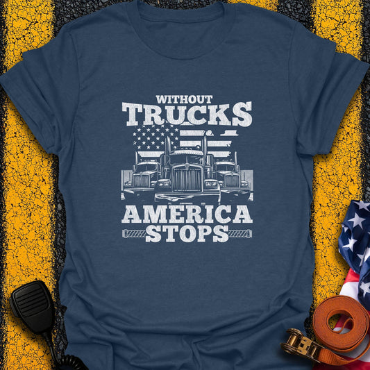 America Stops T-Shirt
