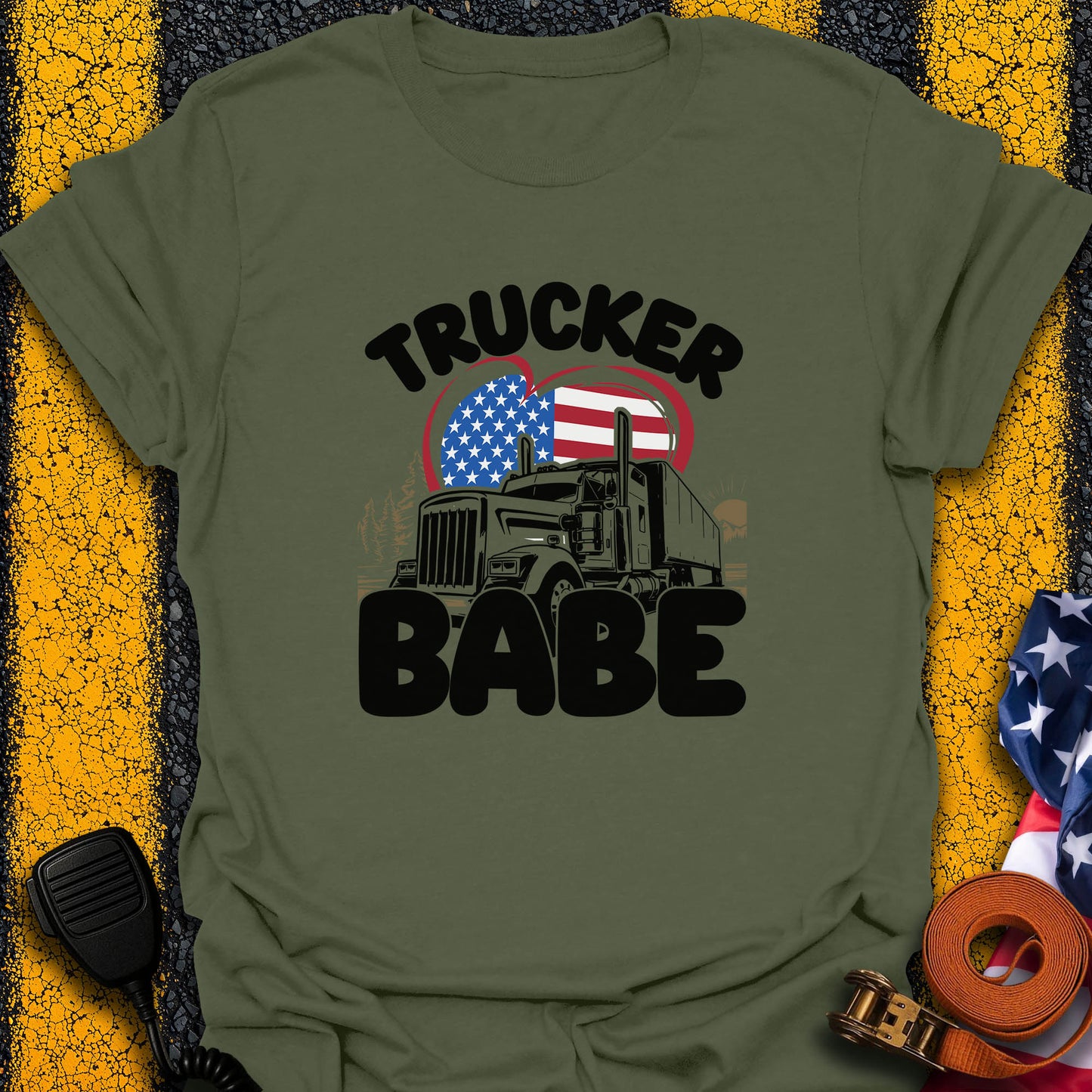The Trucker Babe-Shirt
