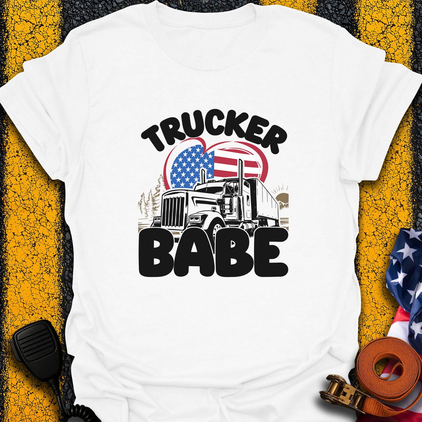 The Trucker Babe-Shirt