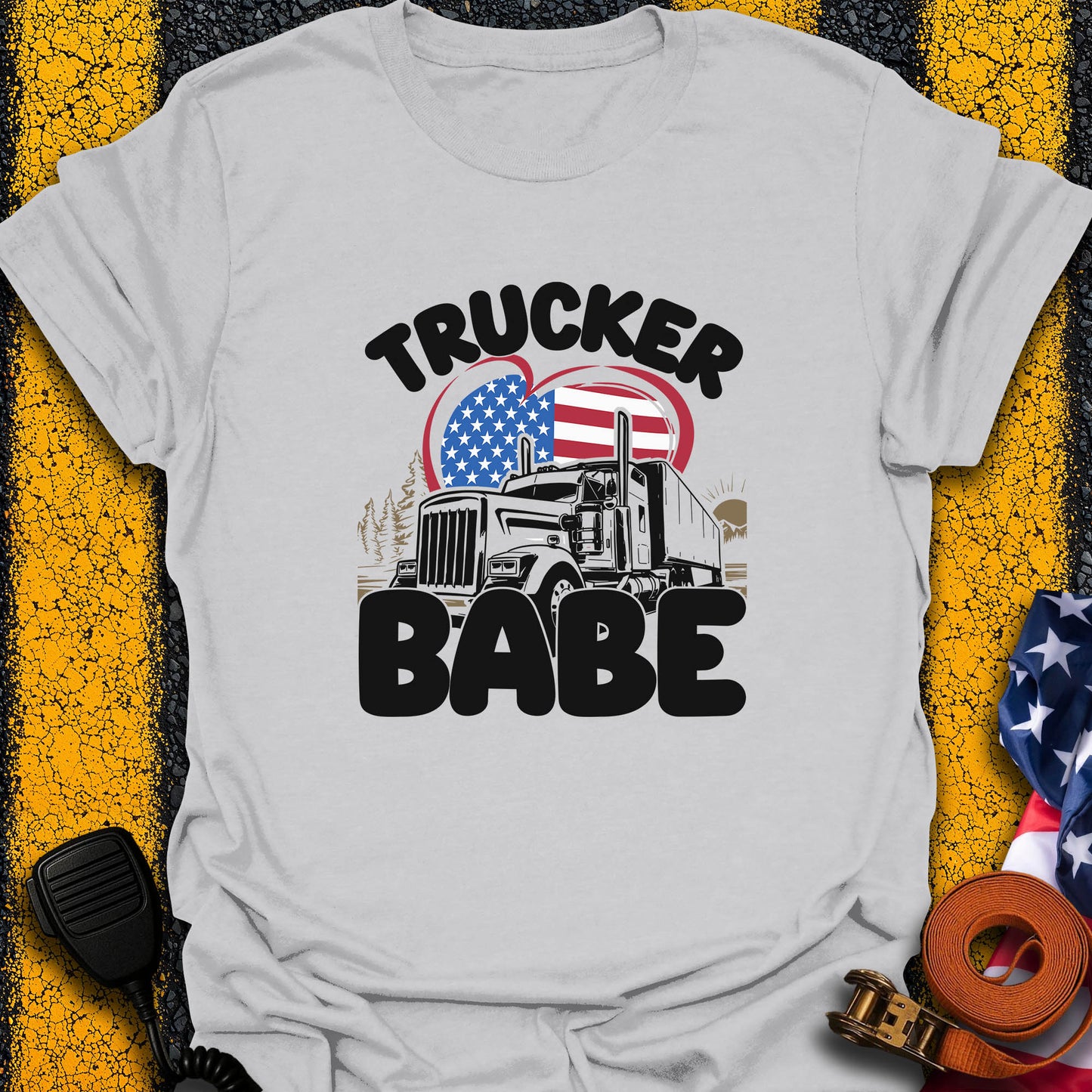 The Trucker Babe-Shirt