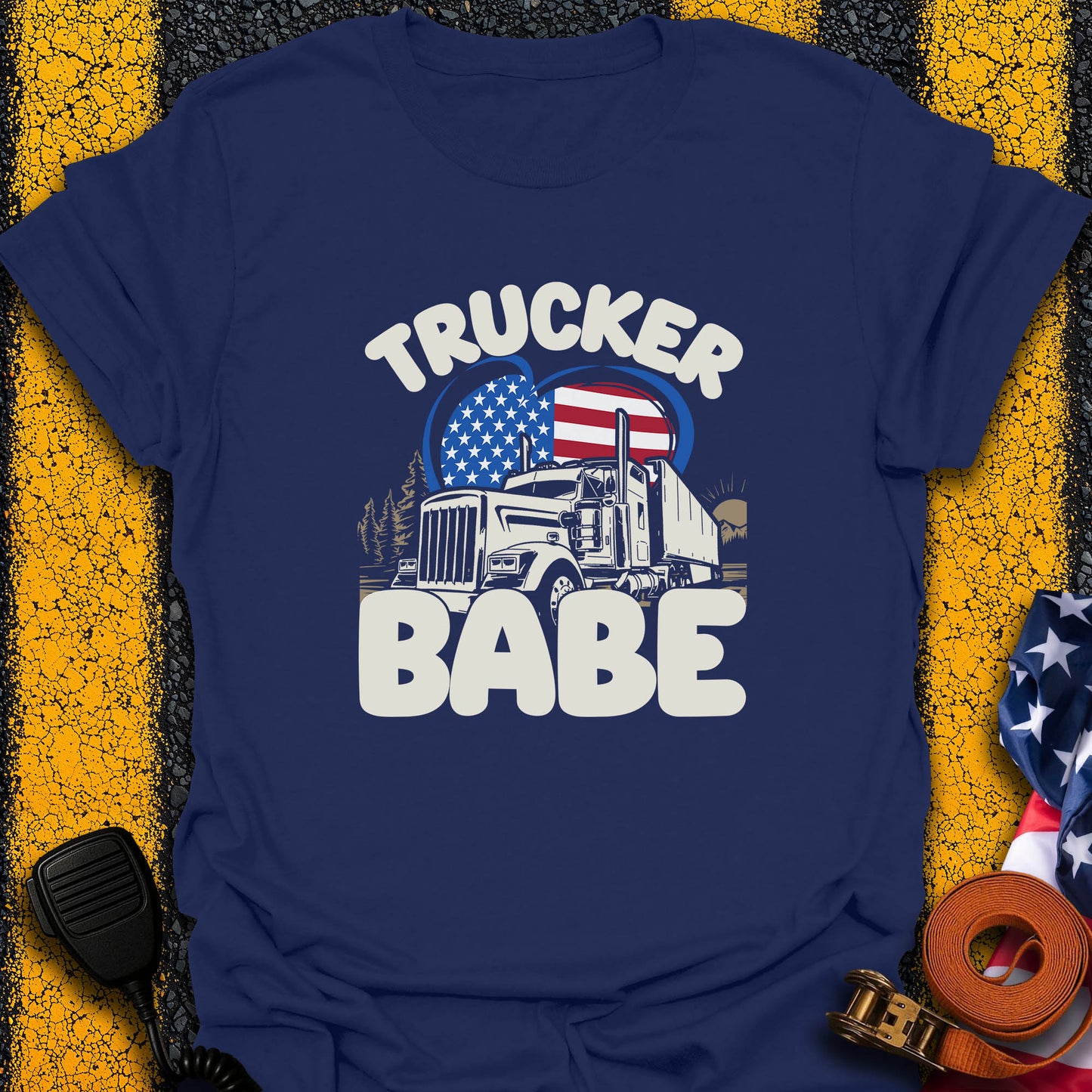 The Trucker Babe-Shirt