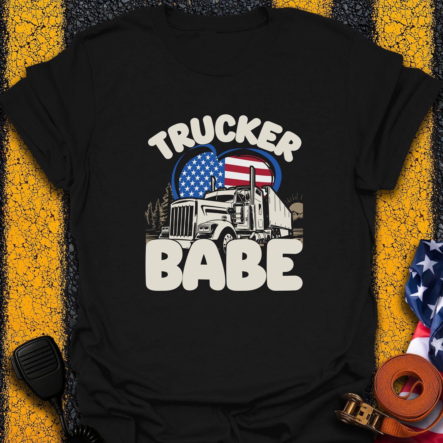 The Trucker Babe-Shirt