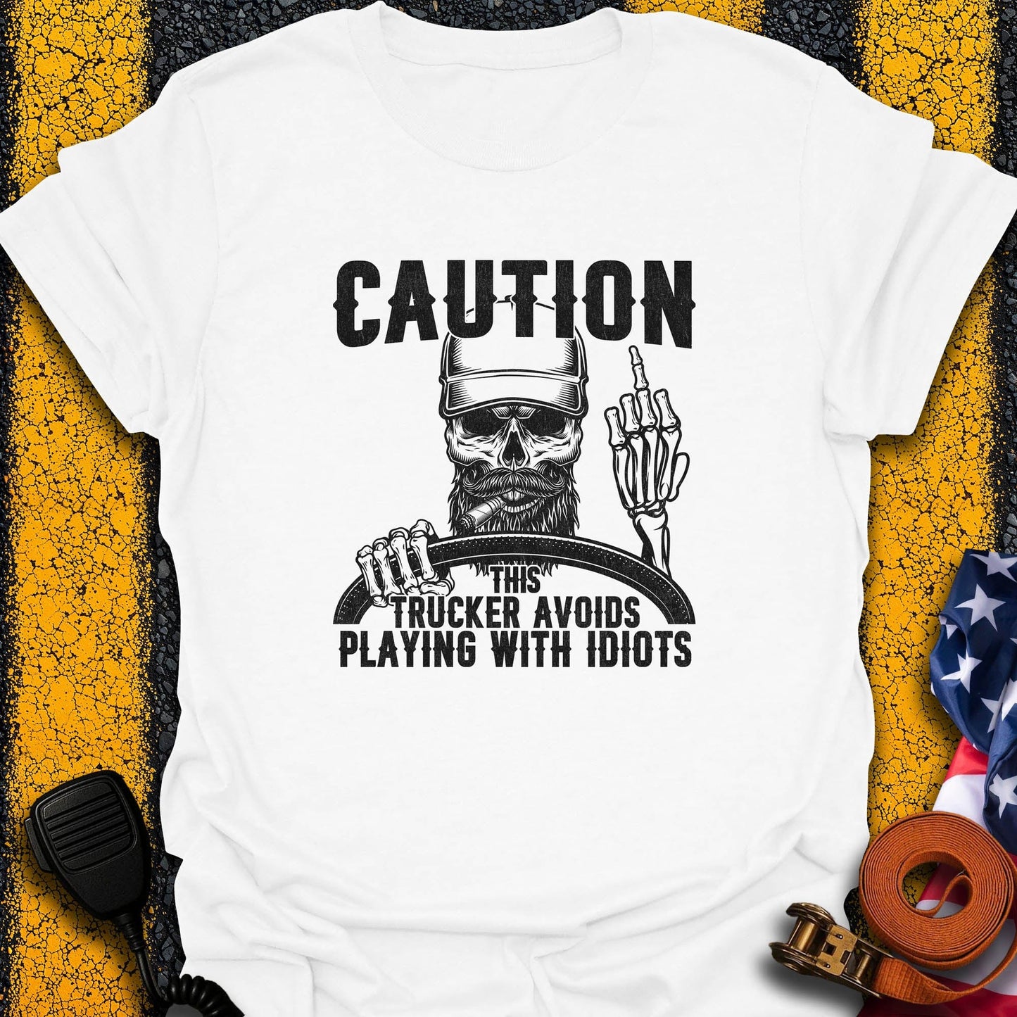Trucker Caution  T-Shirt