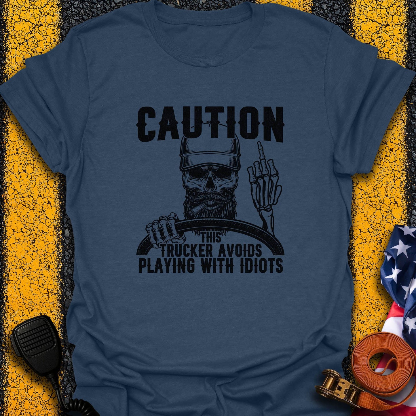 Trucker Caution  T-Shirt